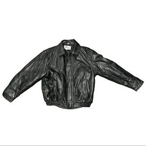 FONDINI FASHIONS %100 Genuine Leather Jacket in Black.